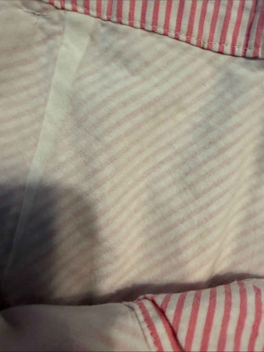 Vineyard Vines Pink Striped Button-Front Mini Skirt. 💯 cotton. Size 10. - Picture 5 of 5